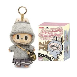 Monsters Series – Exciting Macaron Vinyl Plush Pendant Blind Box+ Grey Sporty Chic Look Outfit