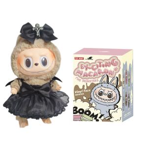 Monsters Series – Exciting Macaron Vinyl Plush Pendant Blind Box  + Black Angel Dress Edition
