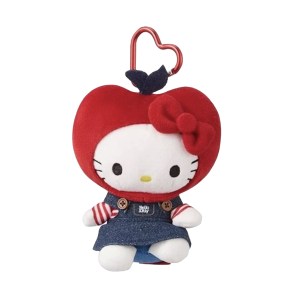 Sanrio Hello Kitty Apple Mascot Holder With Heart Carabiner